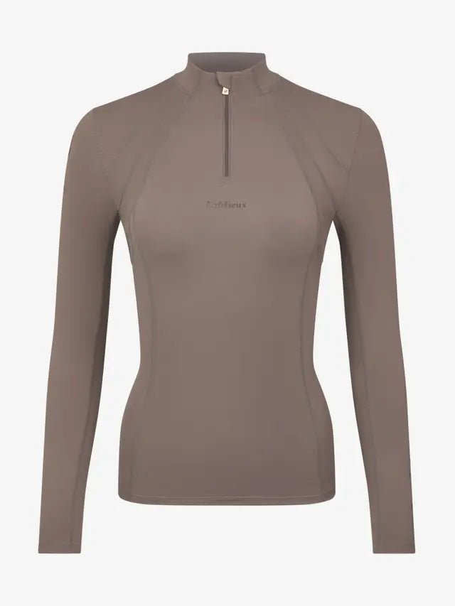 LeMieux Mia Mesh Long Sleeve Base Layer Walnut | Equiflair