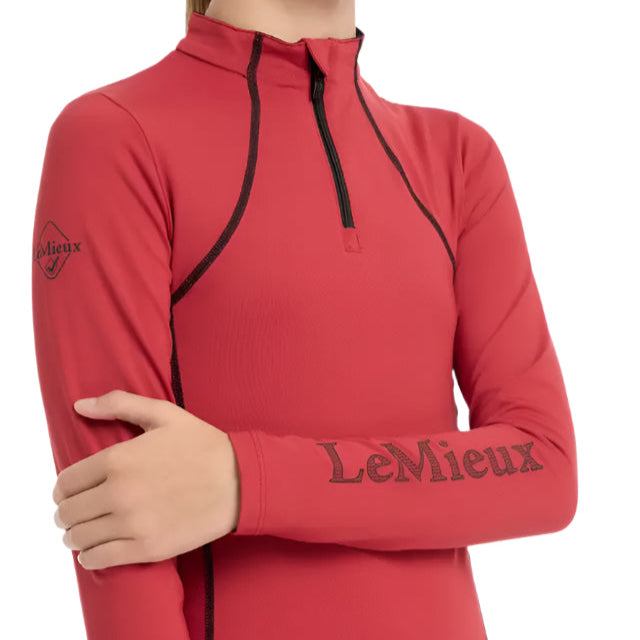 LEMIEUX Young Rider Base Layer Chilli - Technical Riding Shirt UV50+ Moisture-Wicking, Comfortable Equestrian Apparel