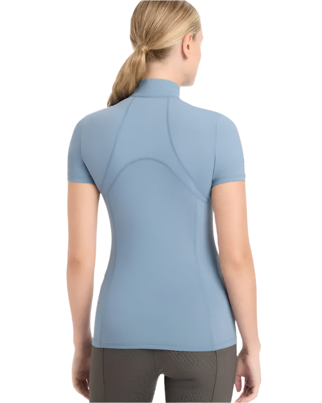 LEMIEUX MIA MESH Short Sleeve Base Layer Ice Blue UV50+ Equestrian Women's Riding Top - Equiflair