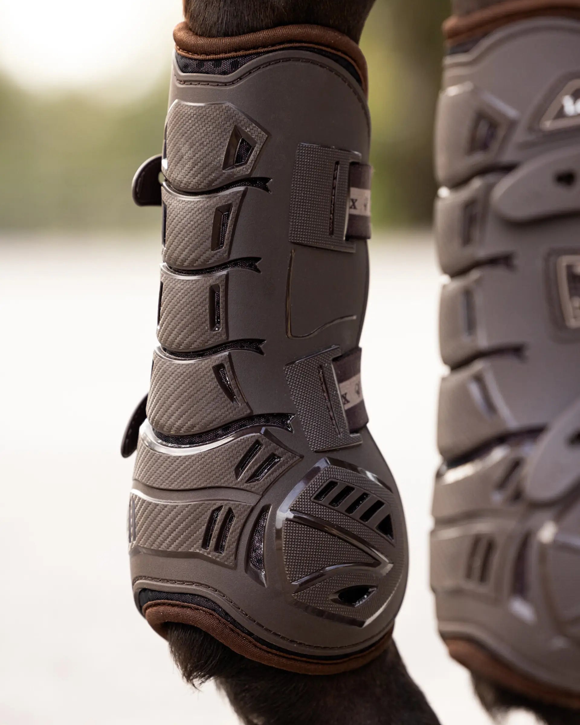 LeMieux Motion Cool Tendon Boots - Brown - Horse Riding Leg Protection