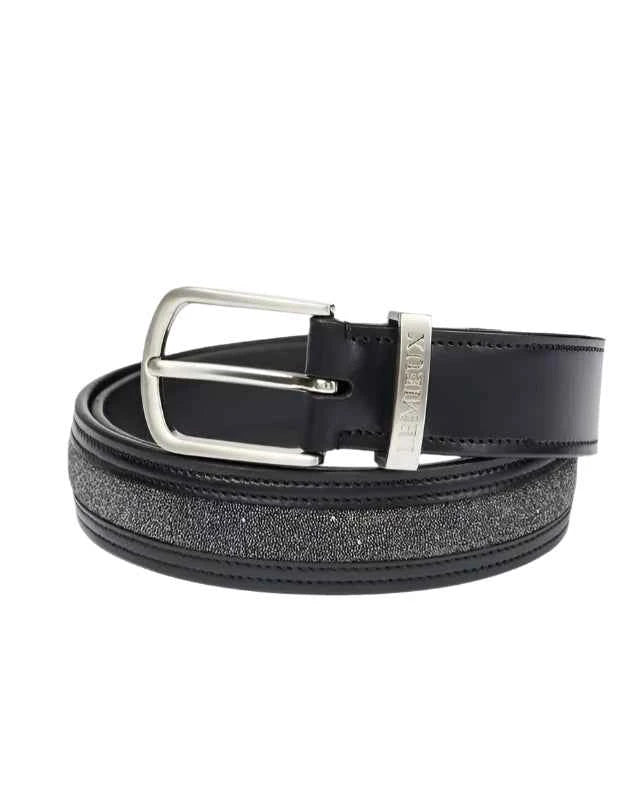LeMieux Crystal Insert Belt Black