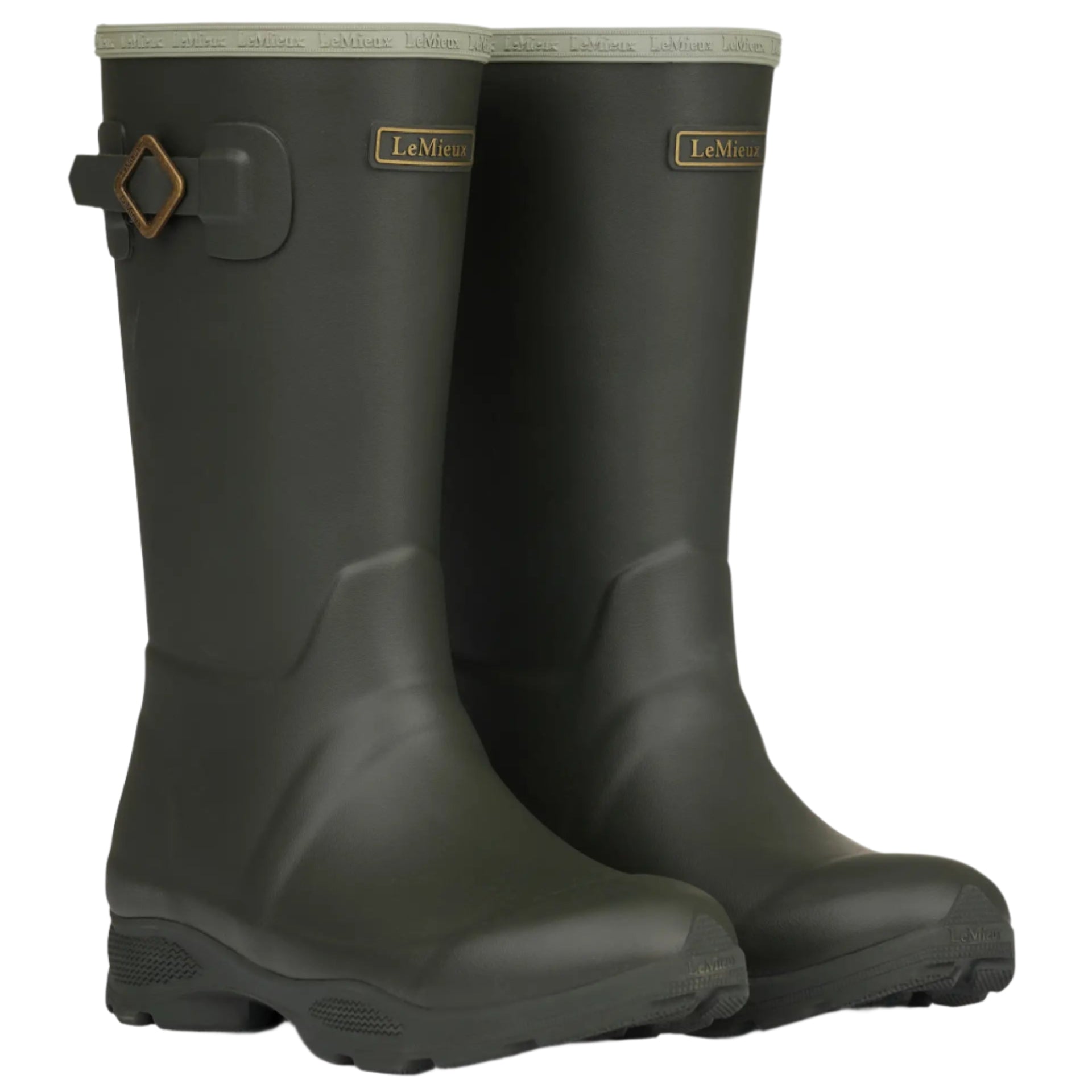 Lemieux Young Rider Oak Wellies - Waterproof & Adjustable Calf Wellington Boots for Children from Equiflair