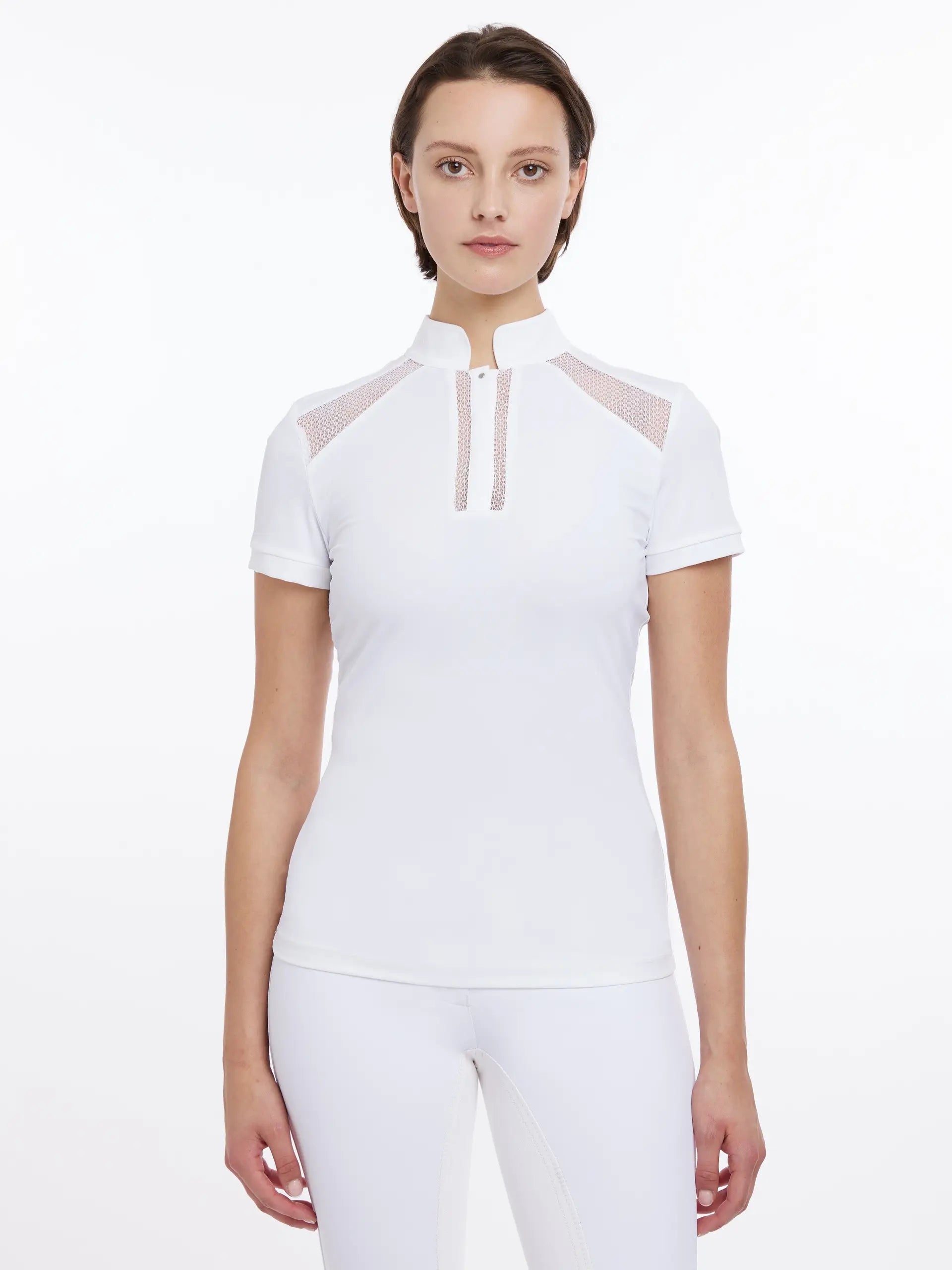 LeMieux Camille Short Sleeve Show Shirt White