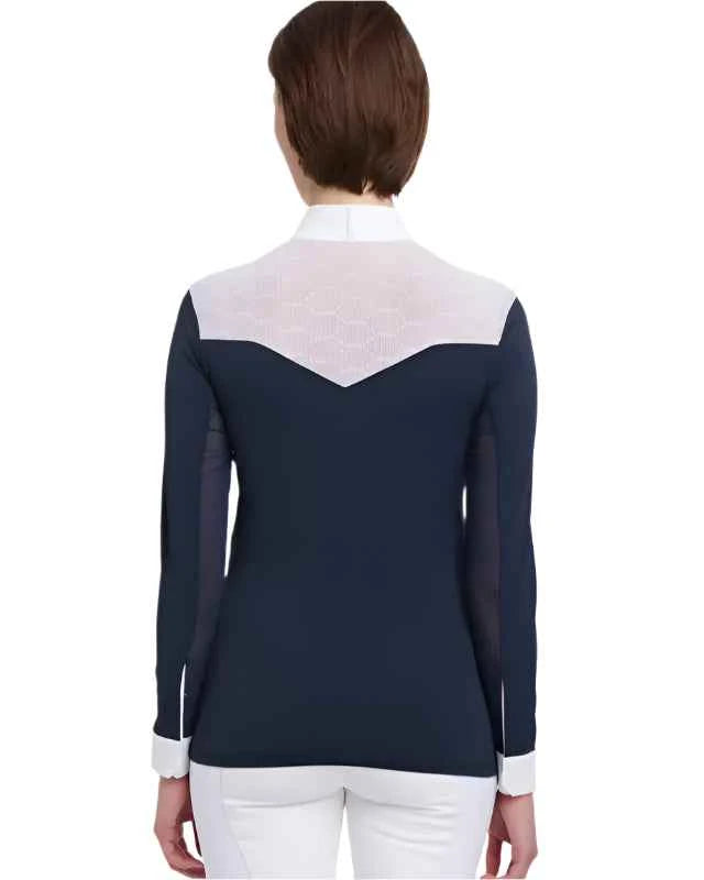 LeMieux Emily Long Sleeve Show Shirt Navy