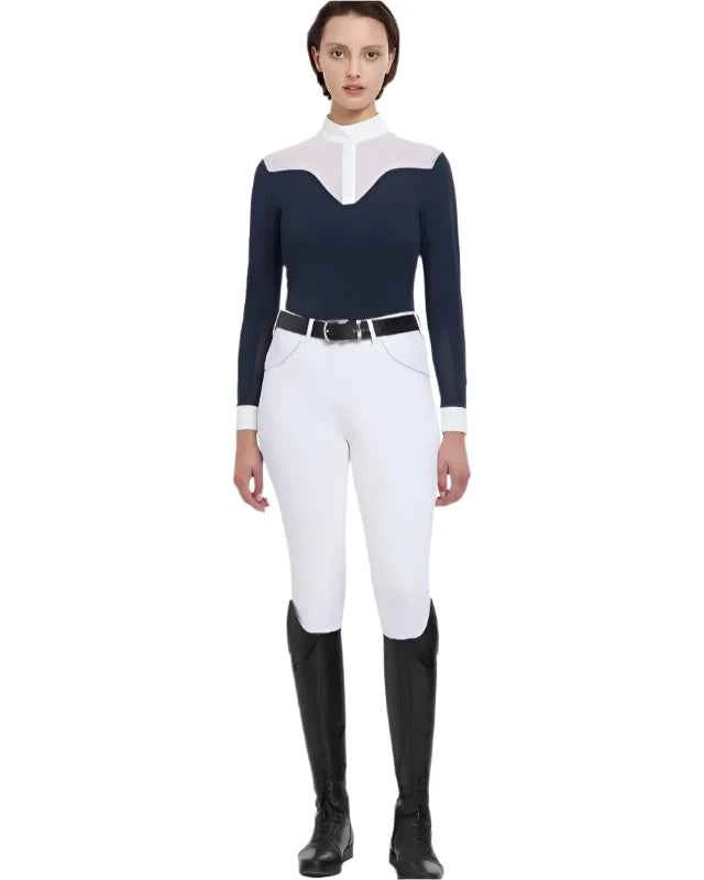 LeMieux Emily Long Sleeve Show Shirt Navy