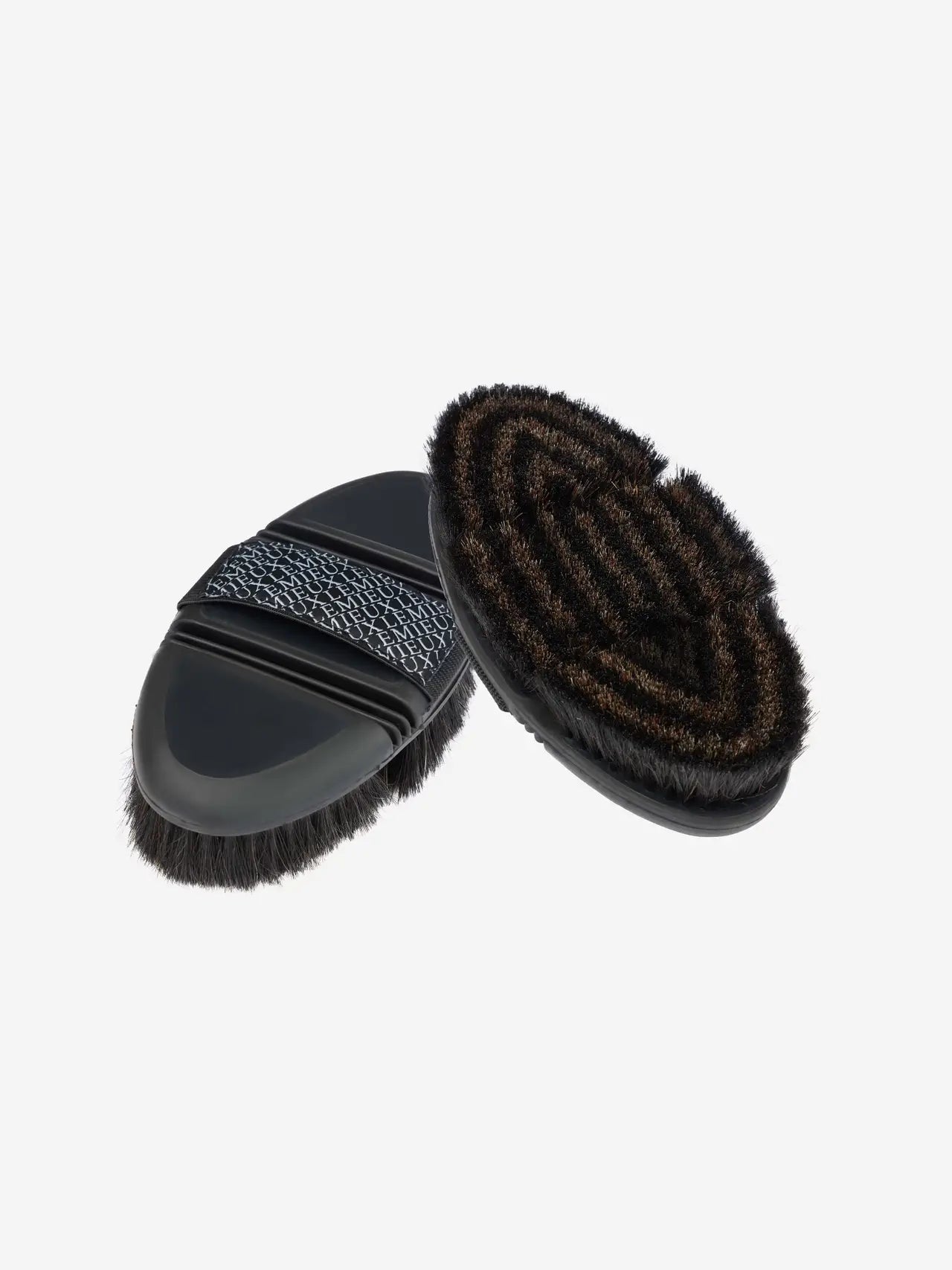 LeMieux Flexi Horse Hair Body Brush - Black grooming brush for horses. Equiflair store.