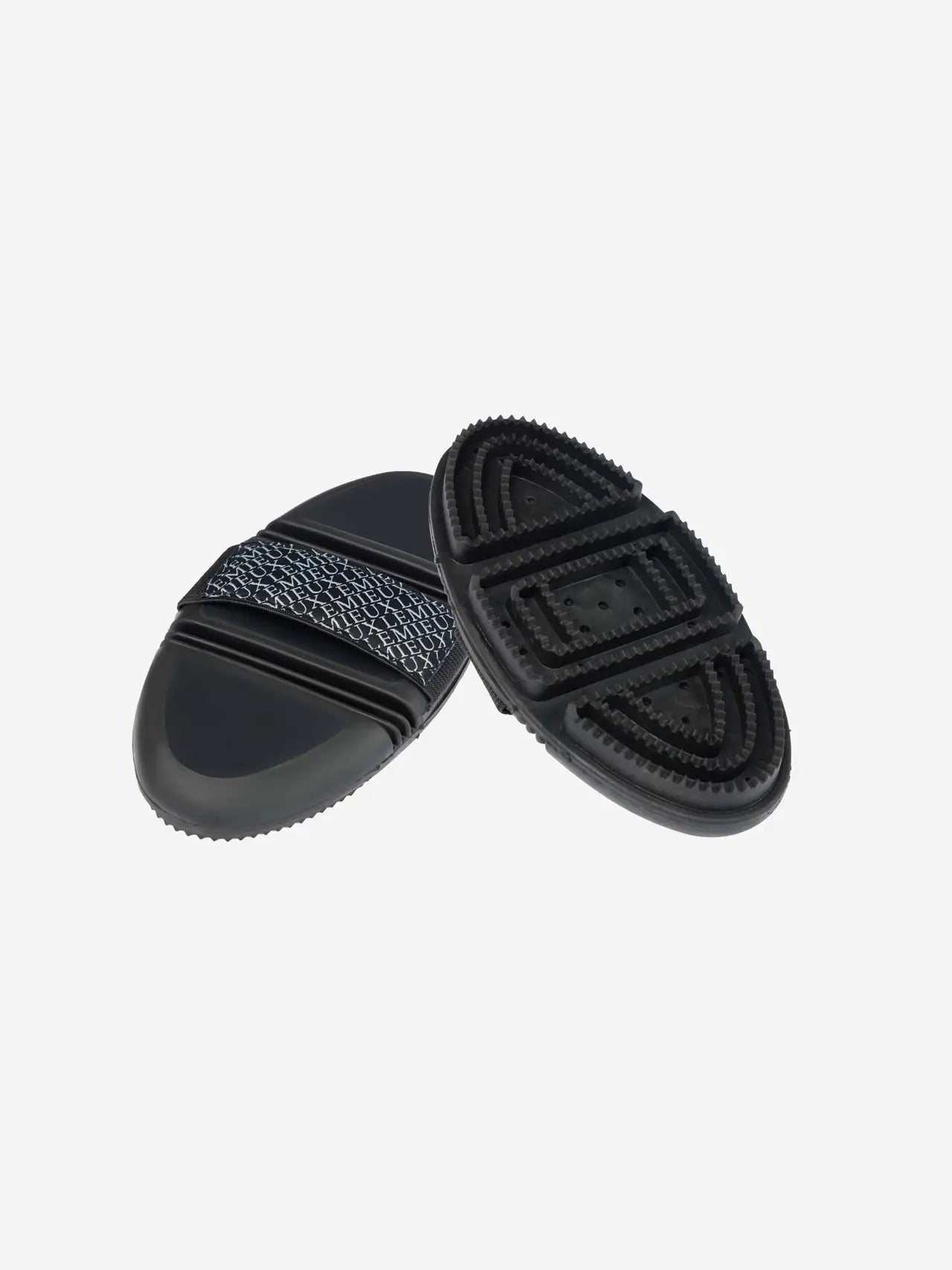 LEMIEUX Flexi Curry Comb Black: Horse Grooming Brush for Dirt, Dust & Hair Removal - Equiflair