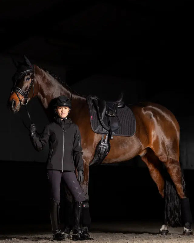 LeMieux ProSorb Plain 2 Pocket Dressage Square Black