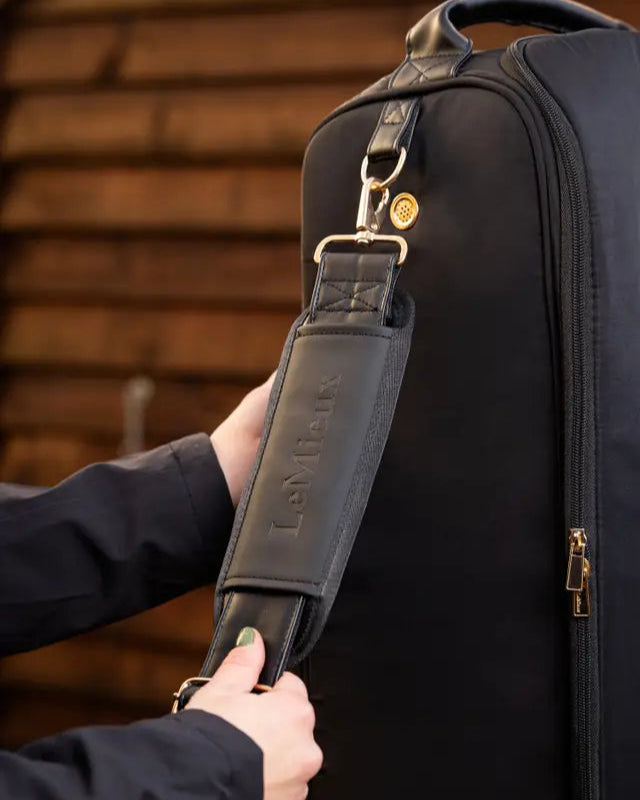 LEMIEUX Luxe Black Boot Bag - Equestrian Riding Boot Storage & Travel Bag - Keep Your Boots Clean & Protected