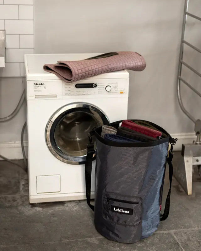 LeMieux Carry All Backpack Black in Laundry Room: Equestrian Gear Storage