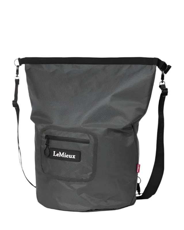 LEMIEUX CARRY ALL BACKPACK BLACK. Laundry/Kit Bag, water resistant, adjustable straps.