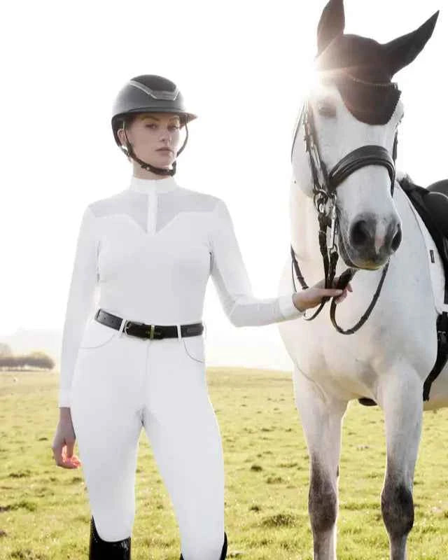LeMieux Emily Long Sleeve Show Shirt White