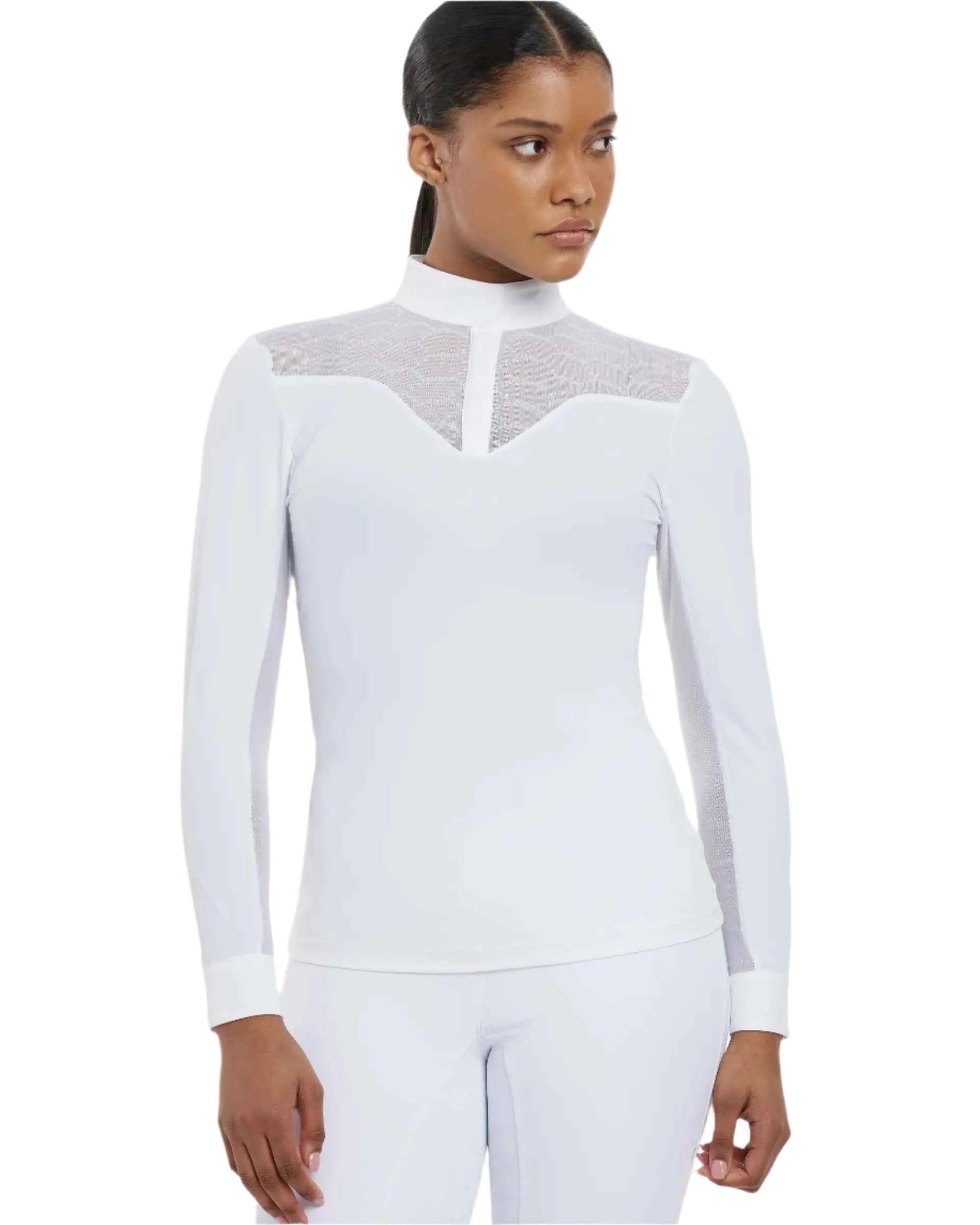 LeMieux Emily Long Sleeve Show Shirt White