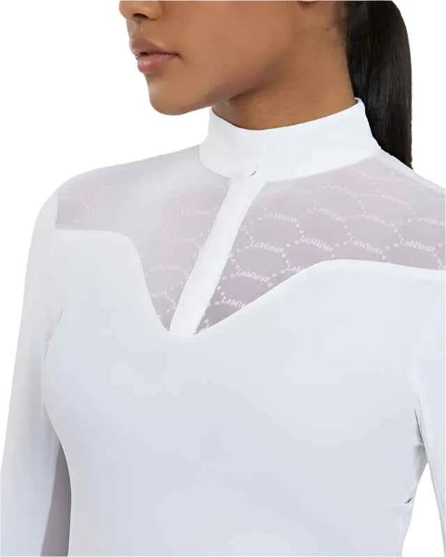 LeMieux Emily Long Sleeve Show Shirt White