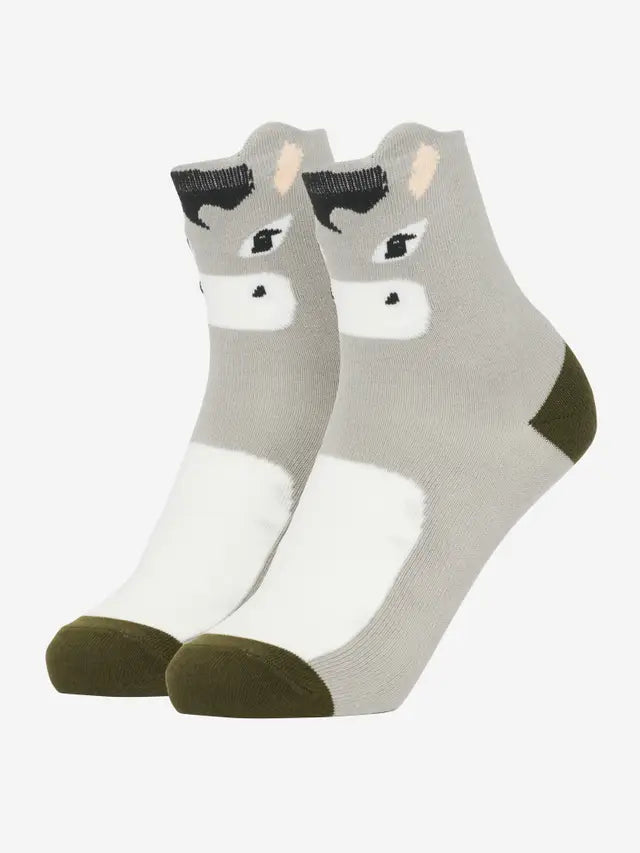 LeMieux Mini Character Socks 2 pack Donkey