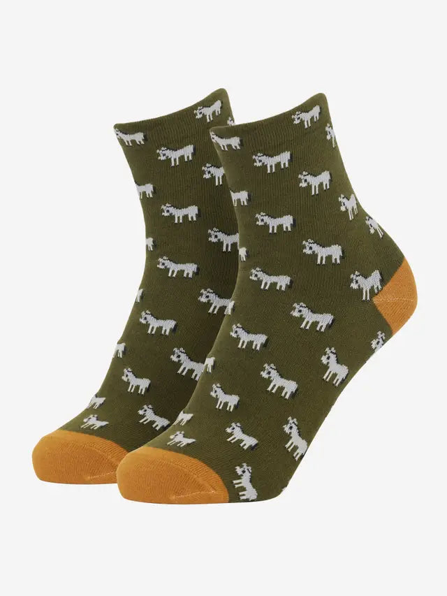 LeMieux Mini Character Socks 2 pack Donkey