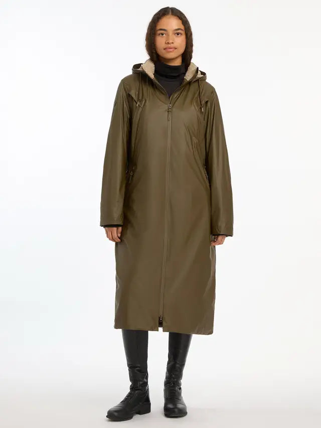 Lemieux All Elements Alpine Long Coat - Waterproof, Fleece-Lined Riding & Yard Coat for Women
