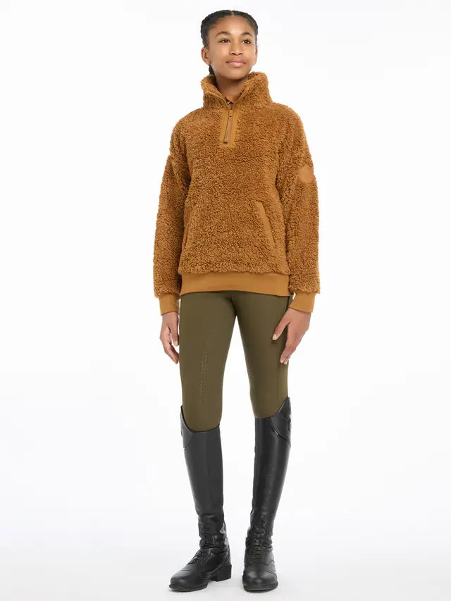 LE MIEUX Young Rider Tia Teddy Fleece Ginger - Equiflair - Cozy Horse Riding Apparel
