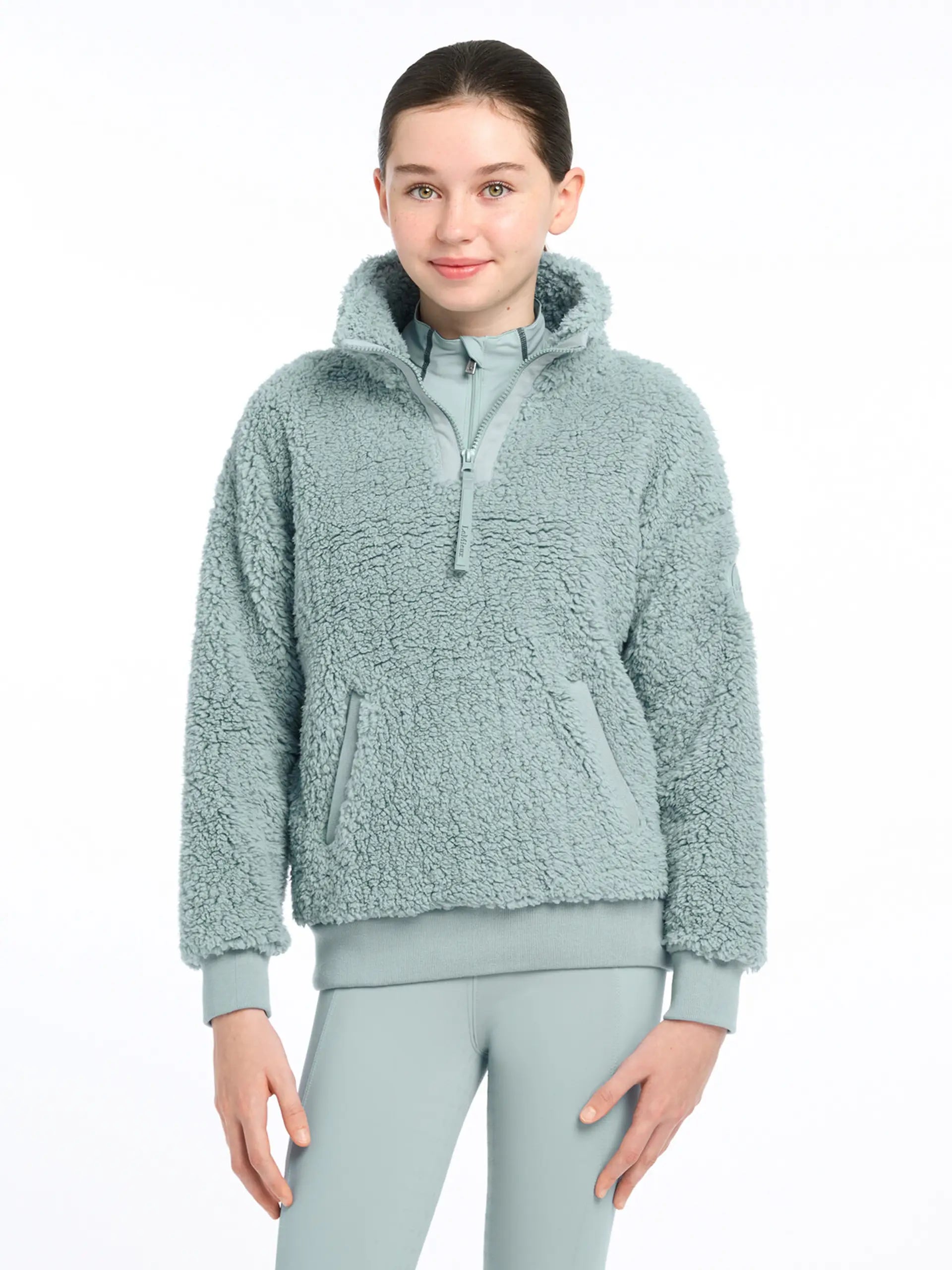 Lemieux Young Rider Tia Glacier Teddy Fleece - Cozy Equestrian Pullover
