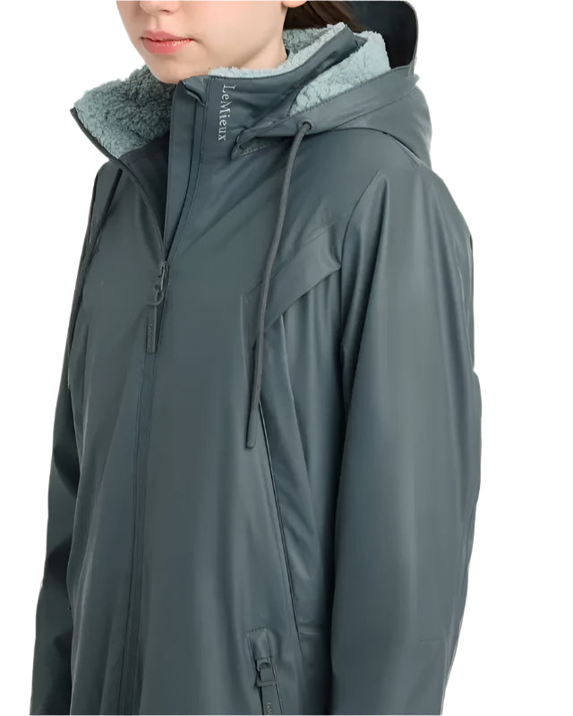 LEMIEUX Young Rider All Elements Coat Petrol - Waterproof, Fleece-Lined Riding Coat