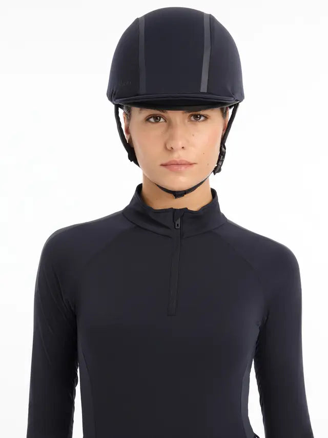 LeMieux Carmine Navy Riding Helmet Hat Silk - Equestrian Headwear