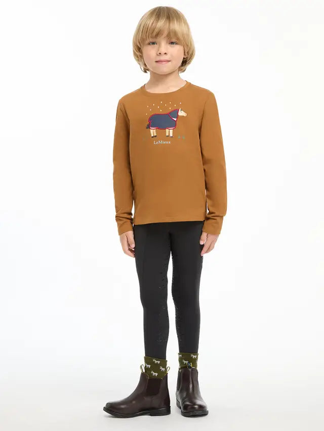 LeMieux Mini Jessie Long Sleeve Top Ginger