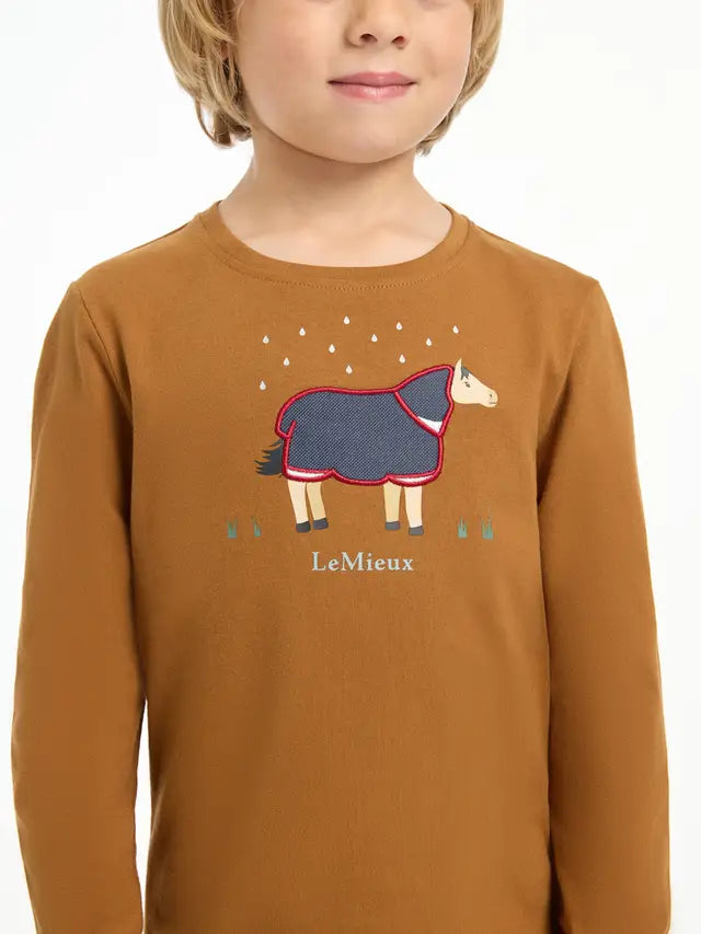 LeMieux Mini Jessie Long Sleeve Top Ginger