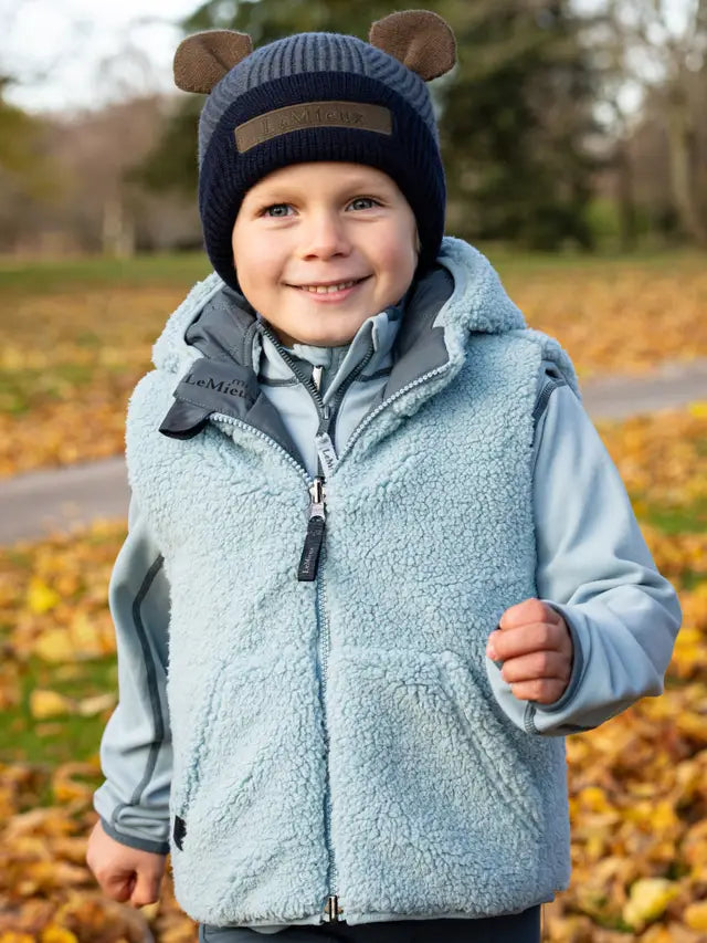 LeMieux Mini Elsie Reversible Gilet Petrol: Kids Winter Outdoor Vest