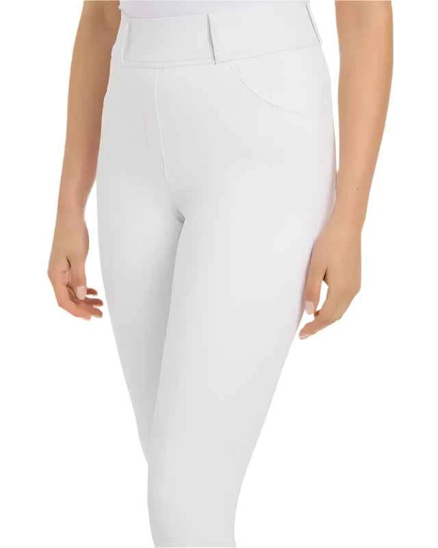 LeMieux Demi Pull On Breggings White - Old Style