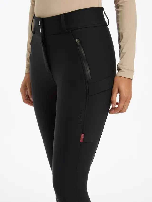 LeMieux Drytex Waterproof Breeches Knee Grip Black