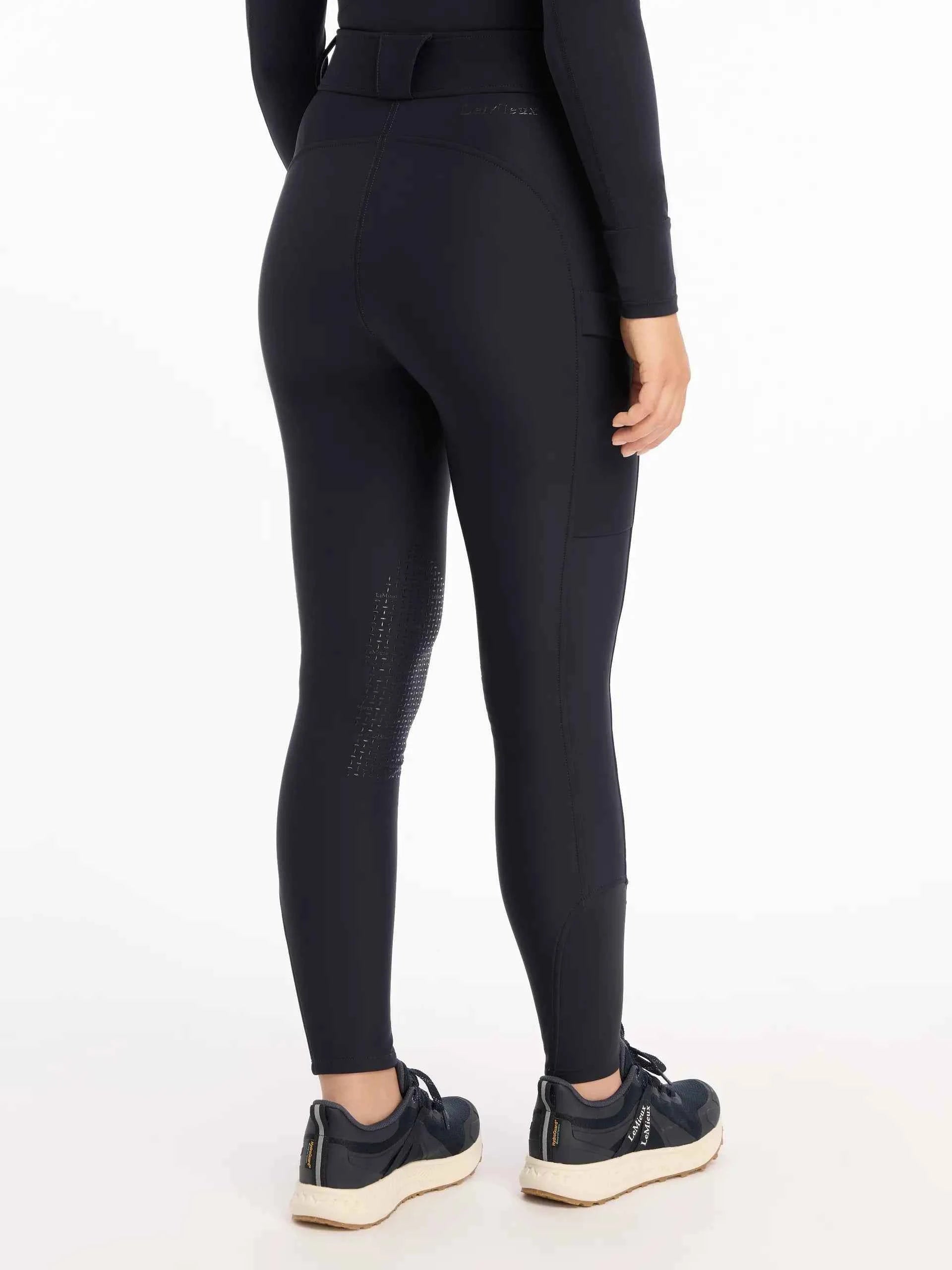 LeMieux Drytex Waterproof Breeches Knee Grip Navy
