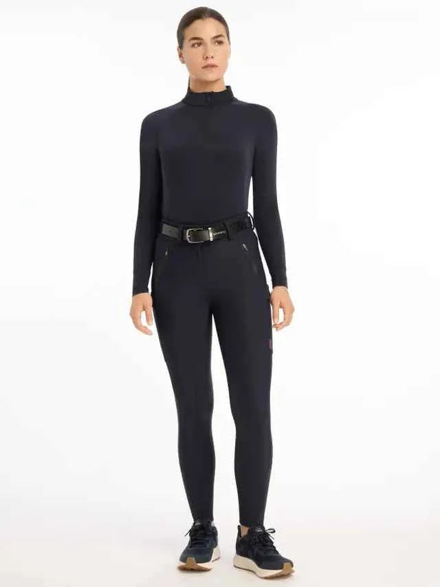 LeMieux Drytex Waterproof Breeches Knee Grip Navy