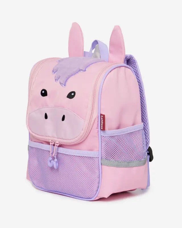 LEMIEUX Unicorn Backpack for Kids - Mini Equestrian Backpack with Mesh Pockets and Padded Straps