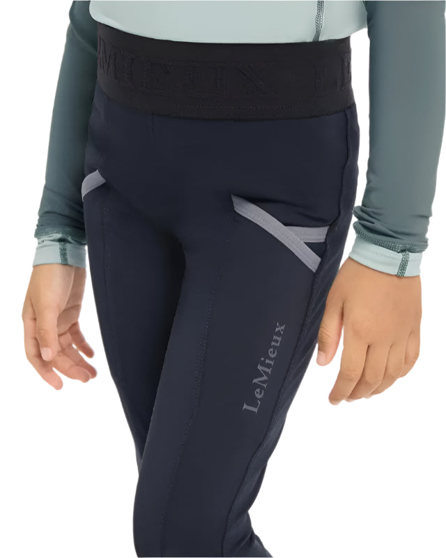 LEMIEUX MINI PULL ONS NAVY Breeches | Girls Equestrian Riding Tights | Equiflair Store