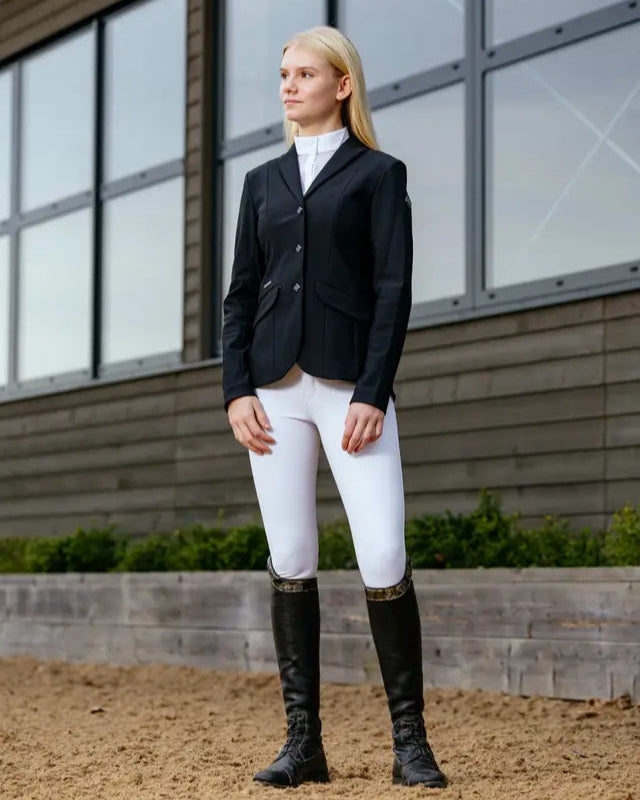 LeMieux Young Rider Kennedy Black Show Jacket - Equestrian Apparel for Young Riders