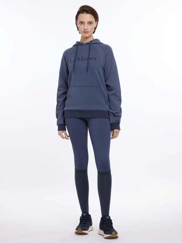 LeMieux Nadine Dusk Blue Hoodie & Leggings: Woman in Athletic Wear, Stylish Blue Activewear