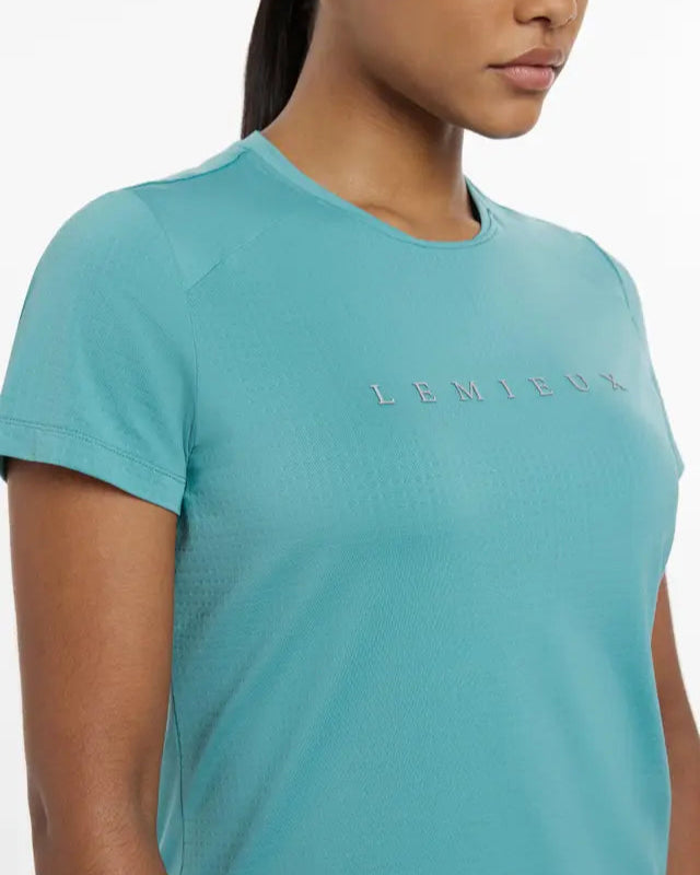 Lemieux Sports T-Shirt Lagoon - Women's Equestrian Apparel: Quick-Drying Riding Top