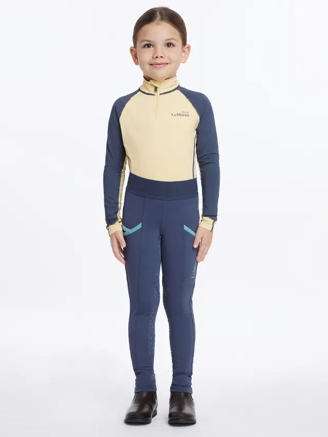 LeMieux Mini Base Layer Mimosa: Child Equestrian Clothing, Riding Apparel for Kids, Long Sleeve Top