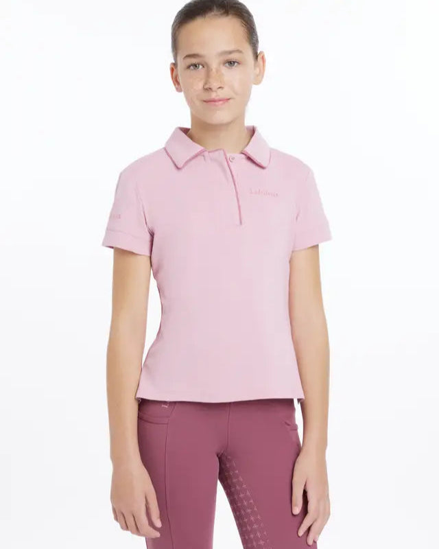 LeMieux Young Rider Blossom Polo Shirt | Pink Equestrian Apparel for Girls