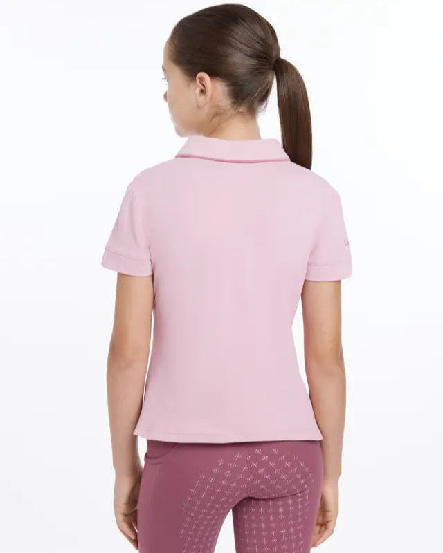 LEMIEUX YOUNG RIDER POLO SHIRT BLOSSOM - Girls equestrian riding polo shirt - Blossom color