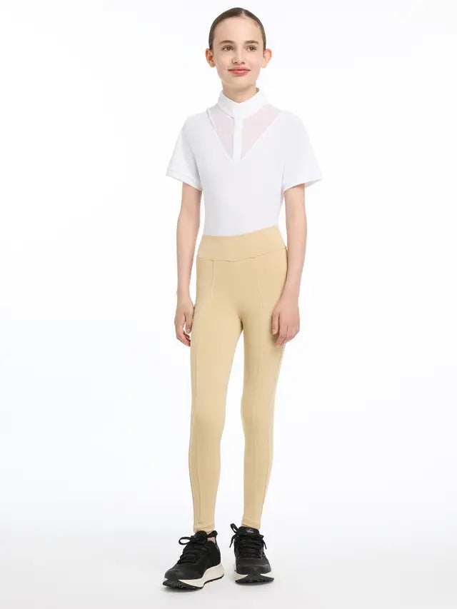 LeMieux Young Rider Pull On Breeches Beige
