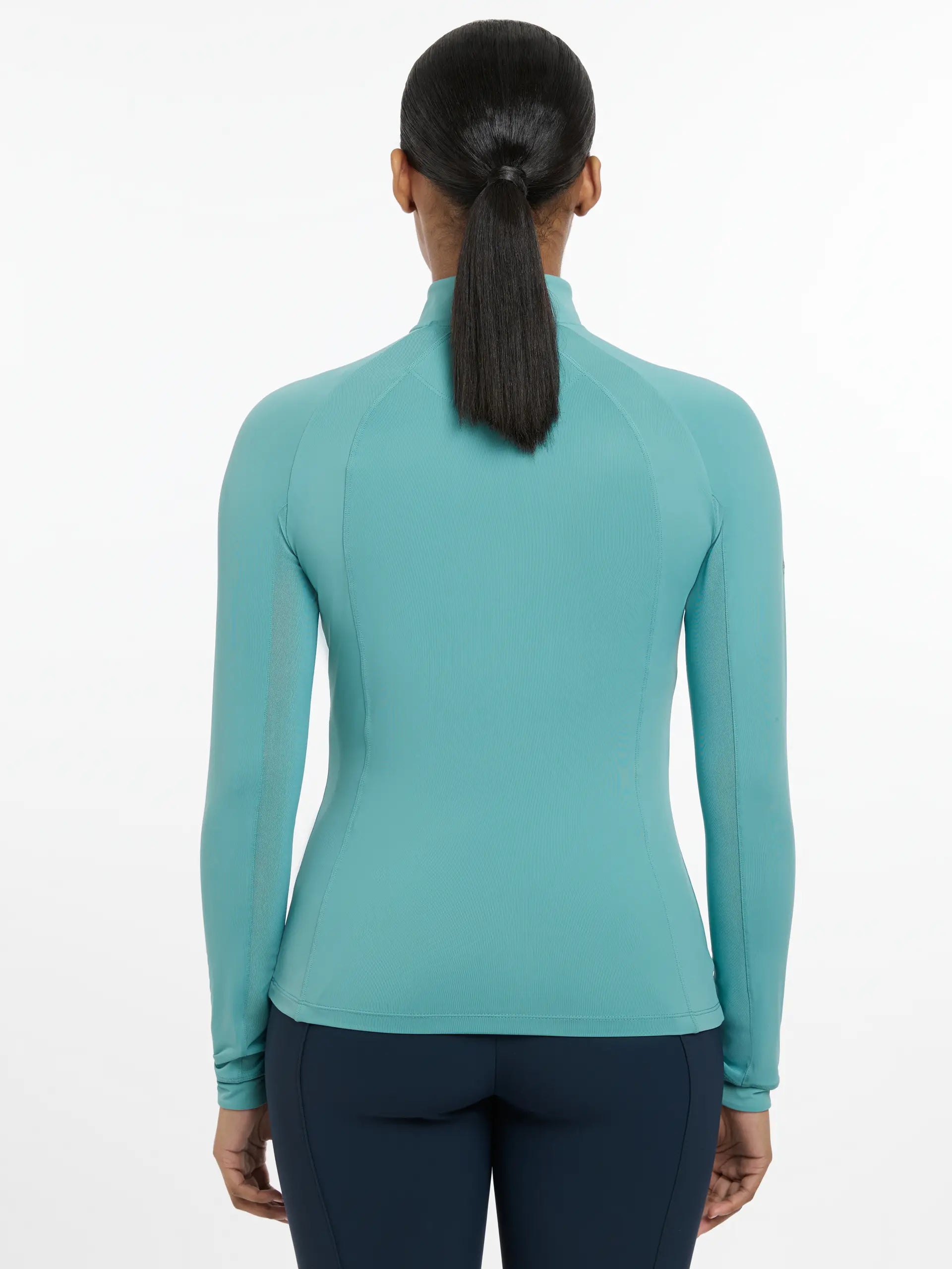 Lemieux Halle Lightweight Base Layer Lagoon - UV30+ Cooling Riding Shirt - Equestrian Clothing