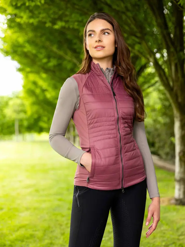 LeMieux Juliette Gilet Rosewood - Women's Quilted Insulated Vest