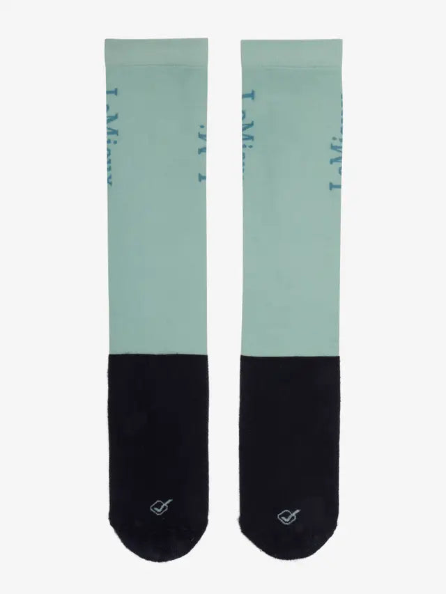 LeMieux Competition Socks 2 Pack Aqua | Lightweight Riding Socks | Equiflair