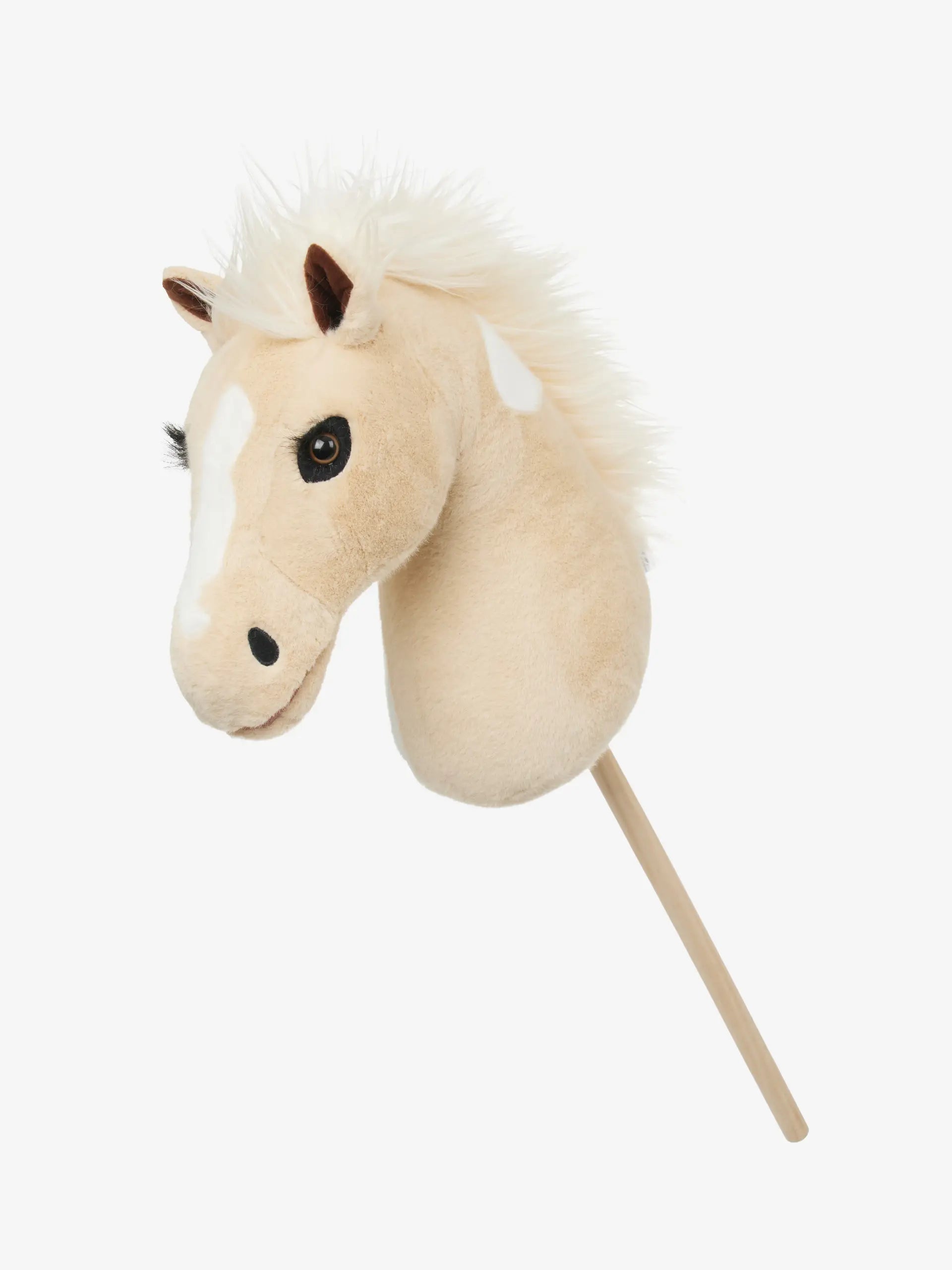 LeMieux Lemon Hobby Horse: Plush Toy Horse on a Stick, Beige Palomino. For Kids ages 3+