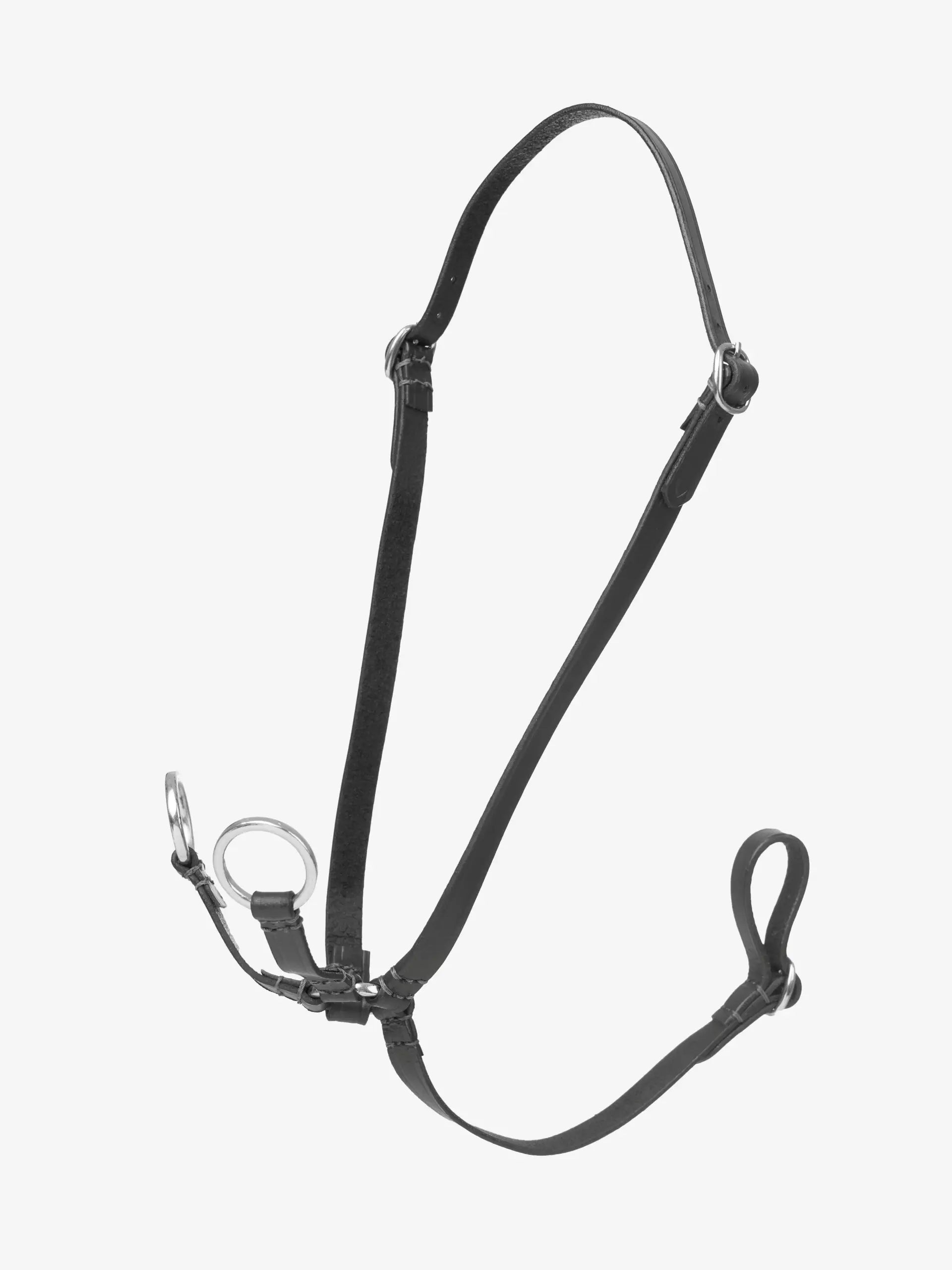 LEMIEUX Hobby Horse Running Martingale - Black Leather Equestrian Tack for Kids - Equiflair Store