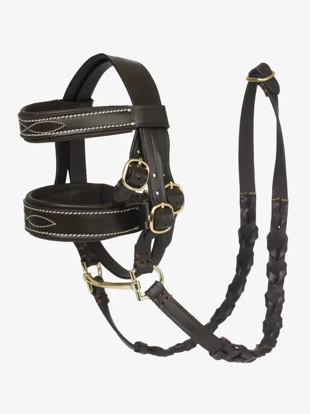 LEMIEUX Toy Pony Hunter Bridle - Brown Leather Equestrian Play Set