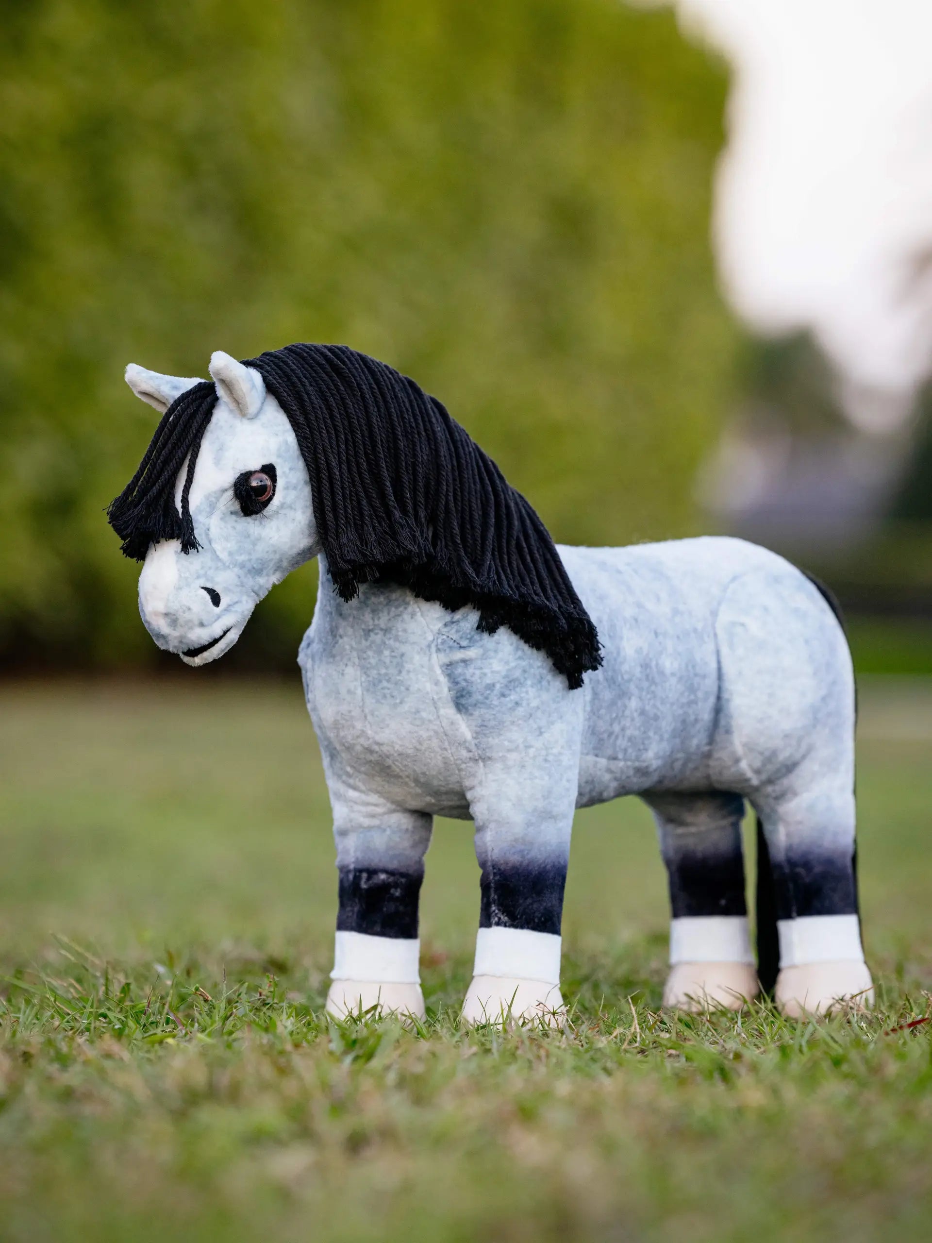 LeMieux Toy Pony Storm - Blue Roan with Plaitable Mane & Tail - Equiflair