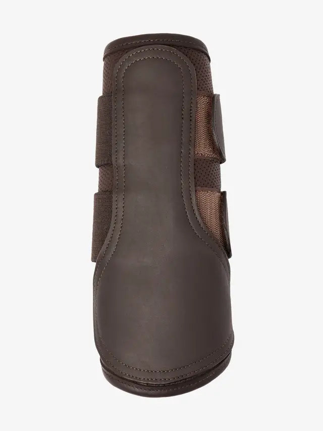 LEMIEUX CAPELLA Brown Leather Horse Brushing Boot | Durable Equestrian Leg Protection for Horses | Equiflair