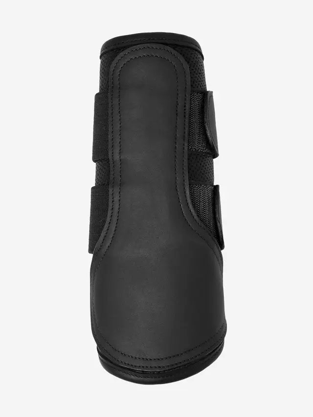 Black Leather Horse Brushing Boot - Leg Protection Equipment | Equiflair